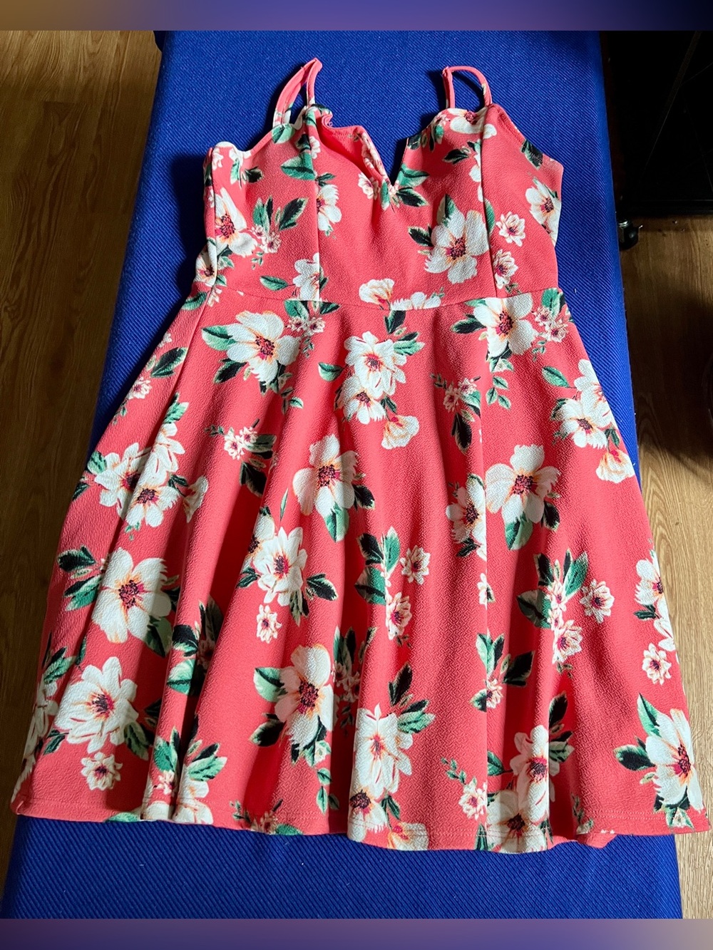 No Boundaries pink floral dress size L